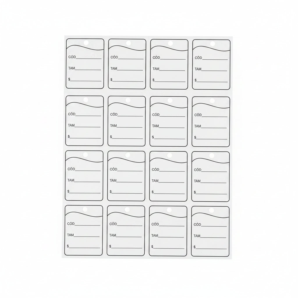 Etiqueta Tag para Marcação 38 x 30 mm Grespan | Pacote com 1.000 unidades