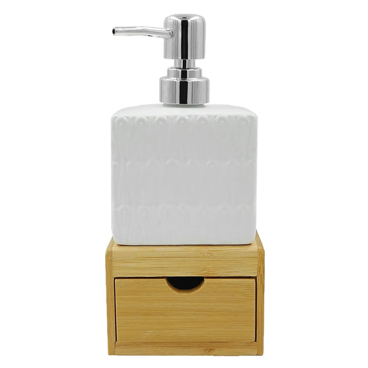 Porta Sabonete de Porcelana com Mini-Gaveta Amigold – Suporte Decorativo para Banheiro