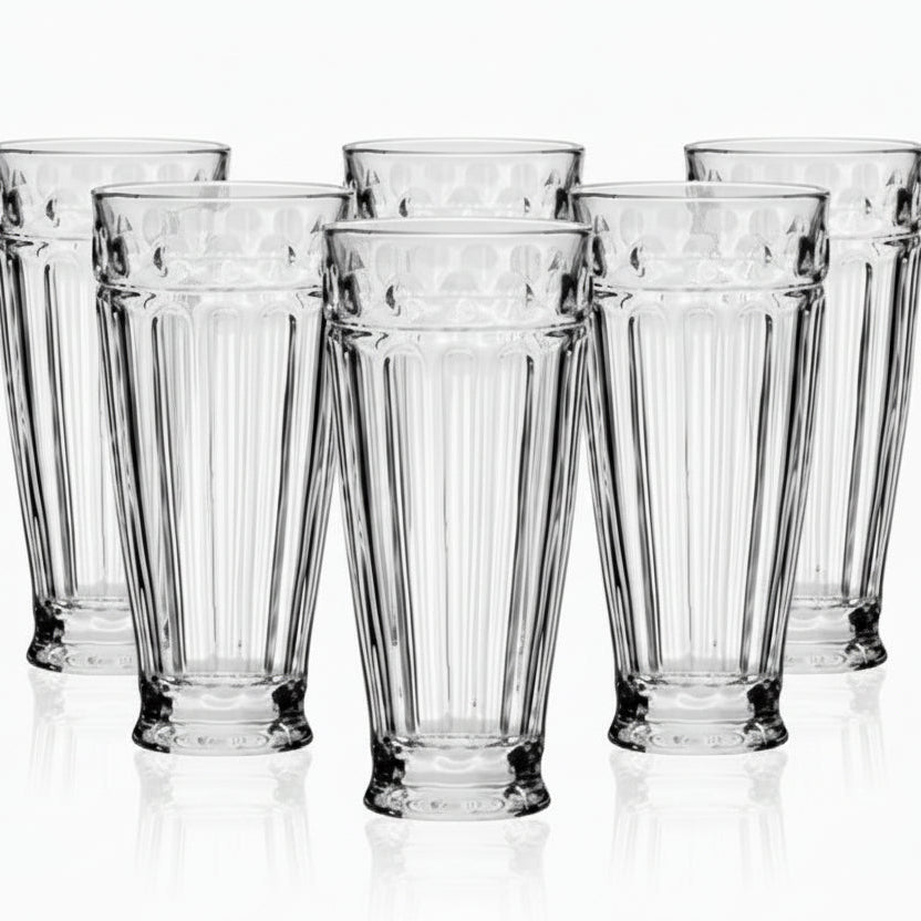 Jogo de 6 Copos Altos de Vidro Hauskraft Imperial 280 ml