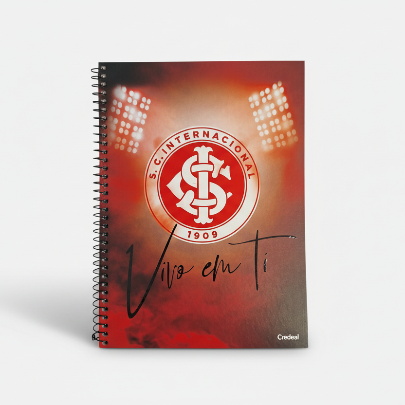 Caderno do Inter Capa Dura 10 Matérias 200 Folhas | Credeal