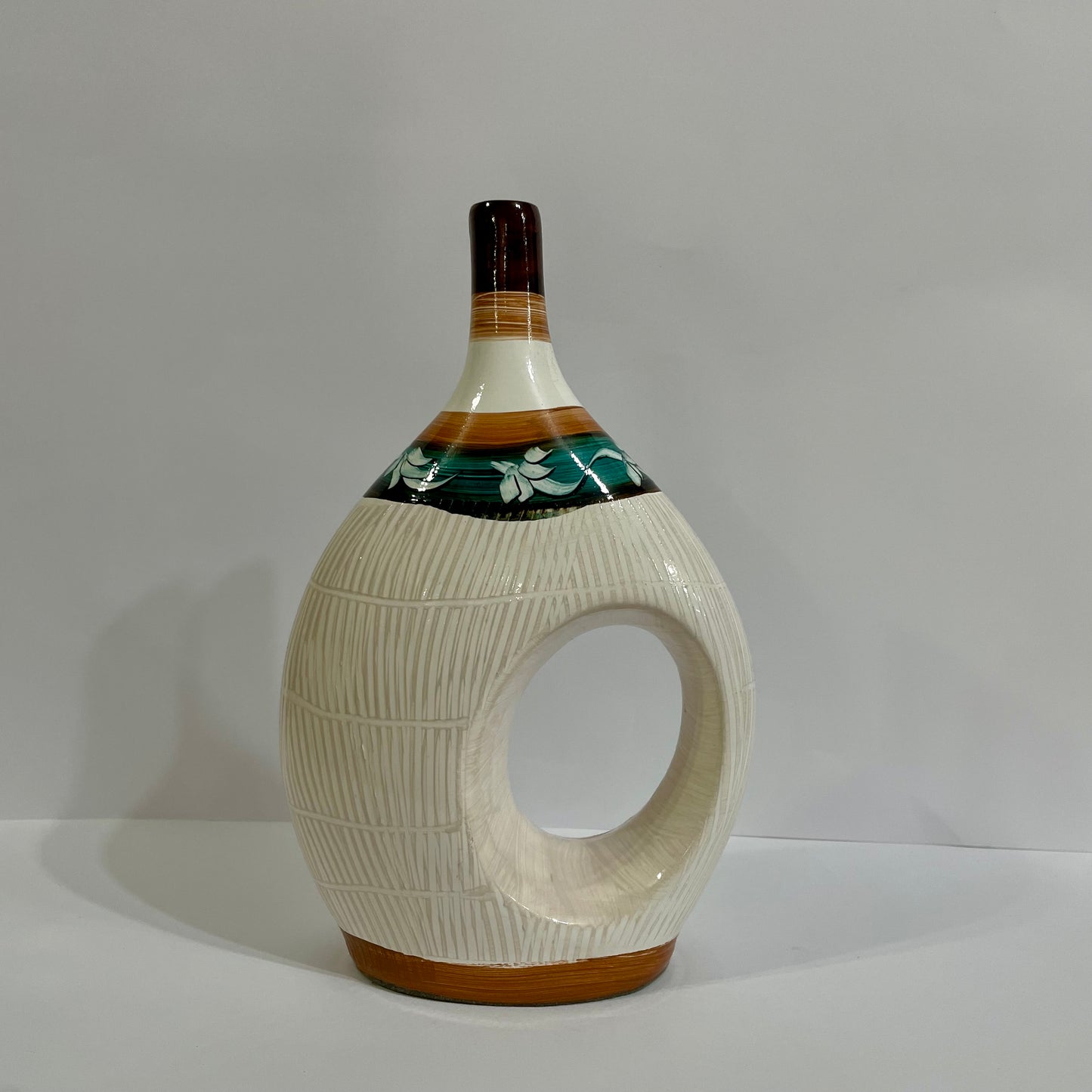 Garrafa Decorativa Luxo 25 cm em Cerâmica | Cerâmica Judite