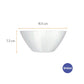 Saladeira em Vidro Branco Opaline 840 ml Duralex | Nadir