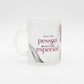 Caneca de Vidro Diamond 300ml Brasfoot – Presente Para Pessoa Especial | Design Sofisticado em Vidro Lapidado