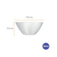 Saladeira em Vidro Branco Opaline 390 ml Duralex | Nadir