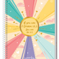 Caderno Arco‑Íris 1 Matéria 80 Folhas Credeal – Capa Dura Espiral Universitário | Design Motivacional Colorido