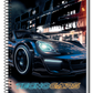 Caderno TecnoCars Credeal | Estampa Carros | 1 Matéria 96 Folhas Capa Dura Universitário