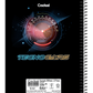 Caderno TecnoCars Credeal | Estampa Carros | 1 Matéria 96 Folhas Capa Dura Universitário