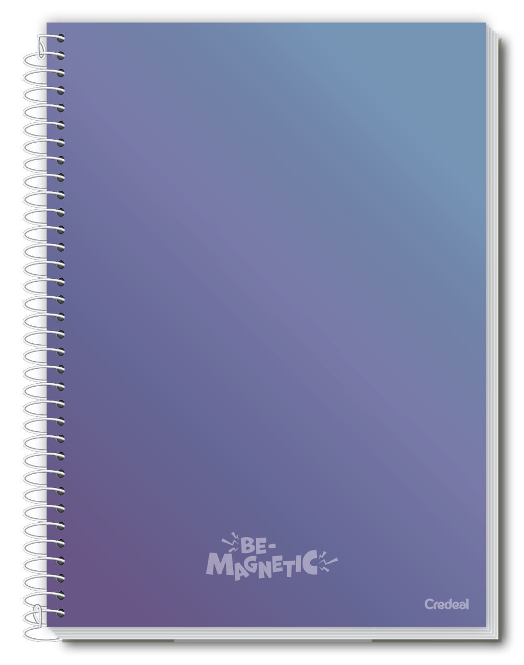 Caderno Be-Magnetic | Universitário Capa Dura 10 Matérias 160 Folhas | Credeal