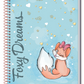 Caderno Foxy Teen 1 Matéria 80 Folhas Credeal, Capa Dura, Universitário 200×275 mm