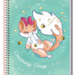 Caderno Foxy Teen 1 Matéria 80 Folhas Credeal, Capa Dura, Universitário 200×275 mm