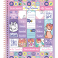 Caderno Foxy Teen 1 Matéria 80 Folhas Credeal, Capa Dura, Universitário 200×275 mm