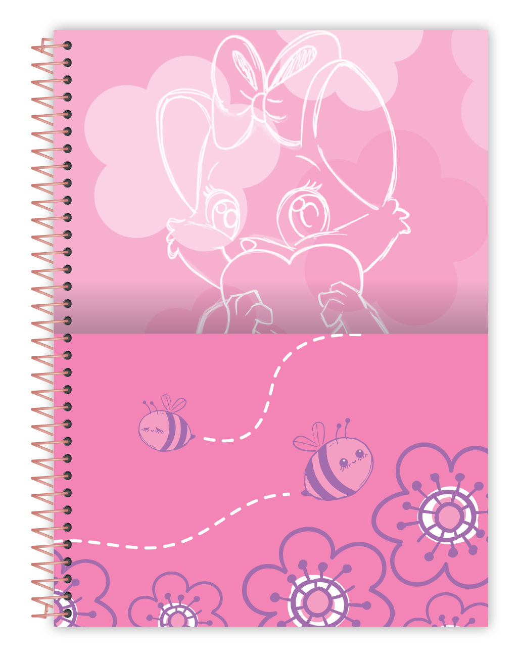 Caderno Foxy Teen 1 Matéria 80 Folhas Credeal, Capa Dura, Universitário 200×275 mm