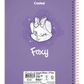 Caderno Foxy Teen 1 Matéria 80 Folhas Credeal, Capa Dura, Universitário 200×275 mm