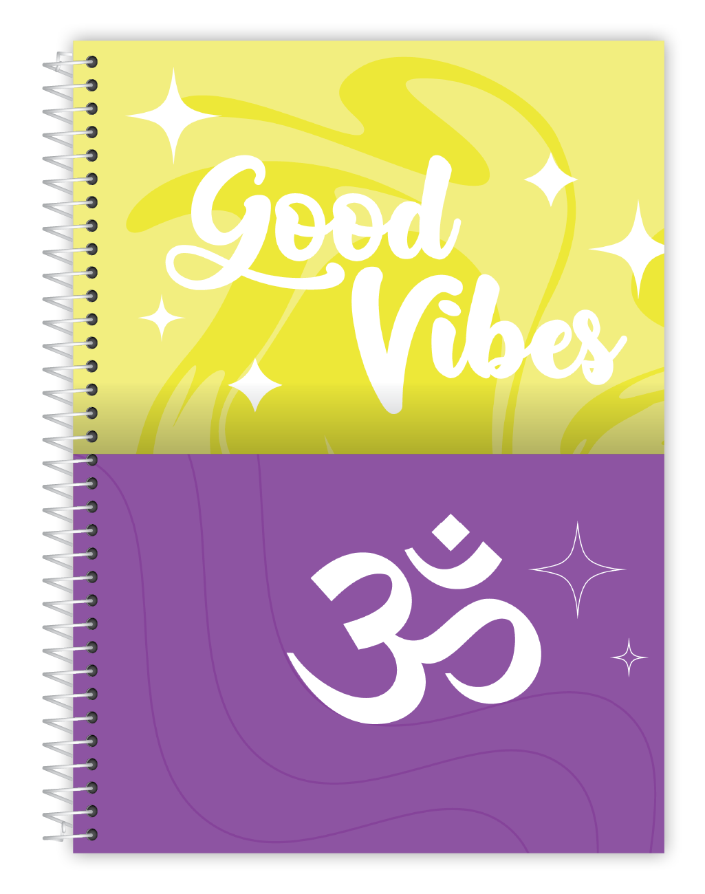 Caderno Mantras | Positividade | Universitário Capa Dura 1 Matérias 80 Folhas | Credeal