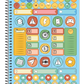 Caderno Original Arts 1 Matéria, 80 Folhas Credeal – Capa Dura, Espiral, Tamanho Universitário (200x275 mm) – Papel de Alta Qualidade e Certificação FSC