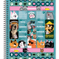 Caderno Vida de Pet 80 Folhas 1 Matéria Universitário Credeal – Capa Dura, Espiral – Design Pet Adorável