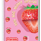 Caderno Fruit-Tella | Cheirinho de Frutas | Universitário Capa Dura 10 Matérias 160 Folhas | Credeal