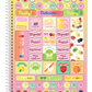 Caderno Fruit-Tella | Cheirinho de Frutas | Universitário Capa Dura 10 Matérias 160 Folhas | Credeal