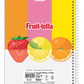 Caderno Fruit-Tella | Cheirinho de Frutas | Universitário Capa Dura 10 Matérias 160 Folhas | Credeal