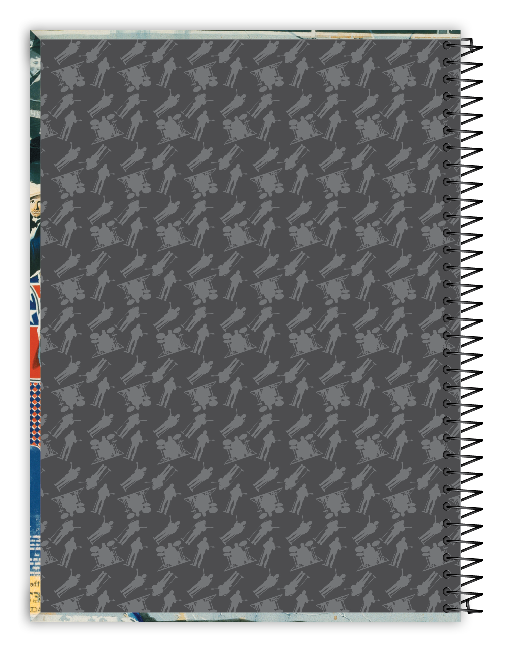 Caderno The Beatles 1 Matéria 80 Folhas Credeal – Universitário, Capa Dura Espiral – Tamanho Grande 20×27,5 cm