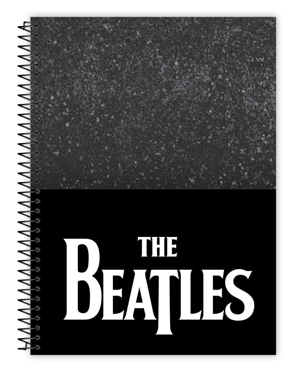 Caderno The Beatles 1 Matéria 80 Folhas Credeal – Universitário, Capa Dura Espiral – Tamanho Grande 20×27,5 cm