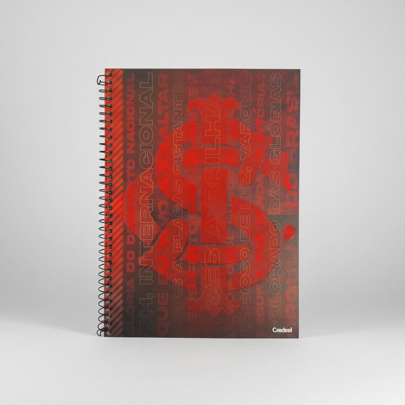 Caderno do Inter Capa Dura 10 Matérias 200 Folhas | Credeal