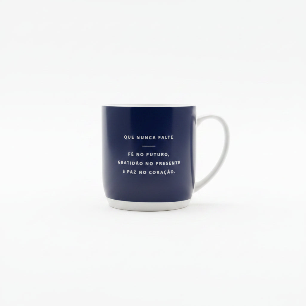 Caneca de Porcelana Urban 300ml – Pai, Que a Alegria Te Acompanhe Onde Você For | Brasfoot