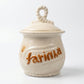 Pote de Mantimentos de Cerâmica Artesanal Farinha e Açúcar | Decoração Trigo – Cerâmica Alessandra