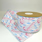 Fita Aramada FlorArte 6,3 cm×9,14 m – Rolo Decorativo Rosa e Azul – Laços & Arranjos