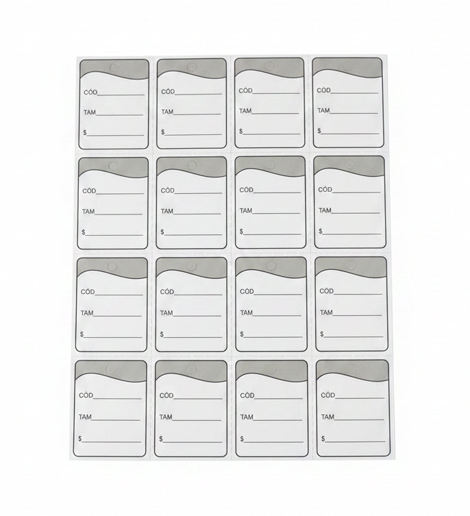 Etiqueta Tag para Marcação 38 x 30 mm Grespan | Pacote com 1.000 unidades