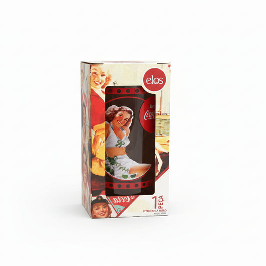 Copo Coca-Cola 300ml em Vidro - Retrô, Colecionável e Clássico - Mafra Elos