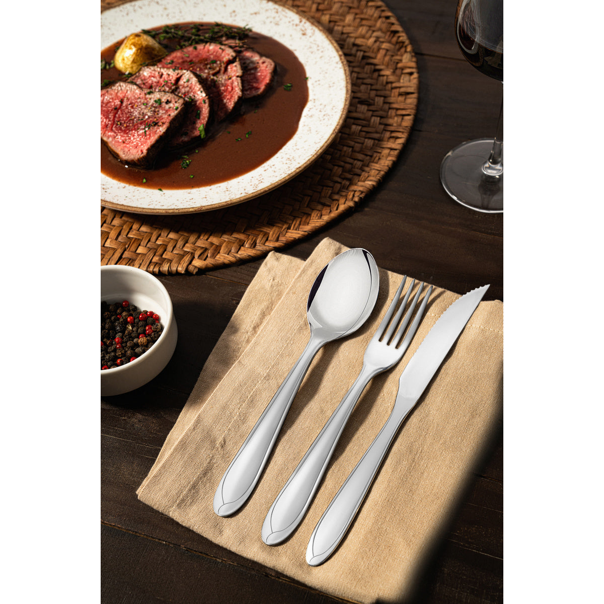 Garfo de Mesa Tramontina Laguna – Aço Inox Brilho 19,3 cm