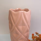 Vaso Losango 22 cm em Cerâmica - Rosa | Cerâmica Alessandra