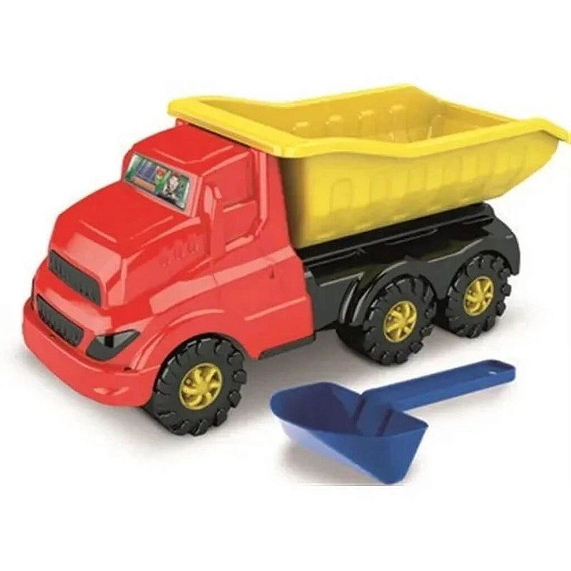 Caminhão Caçamba Truck com Pá  52 x 20 x 22 cm (C x L x A) | GGB Brinquedos