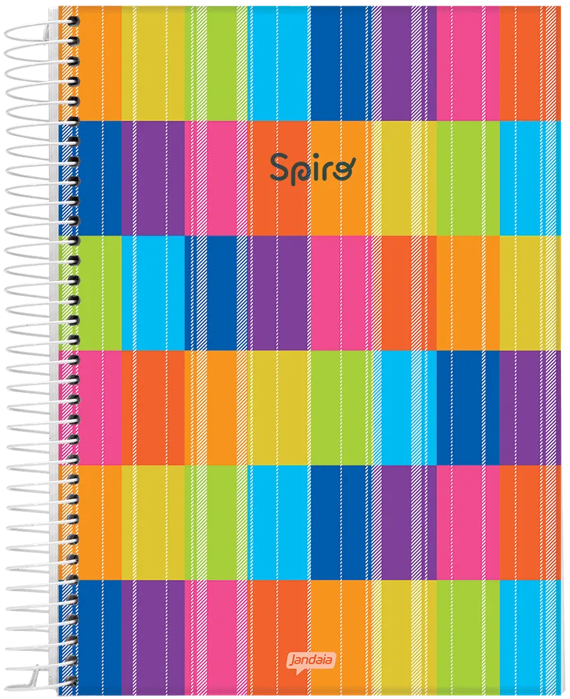 Caderno Spiro | Universitário Capa Dura 1 Matéria 80 Folhas | Jandaia