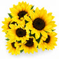 Buquê de Girassóis Artificiais Amarelo 42 cm – 9 Hastes | FlorArte
