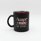 Caneca de Vidro Diamond Metalic 300ml | Lata Presente | Amor de Mãe | Brasfoot