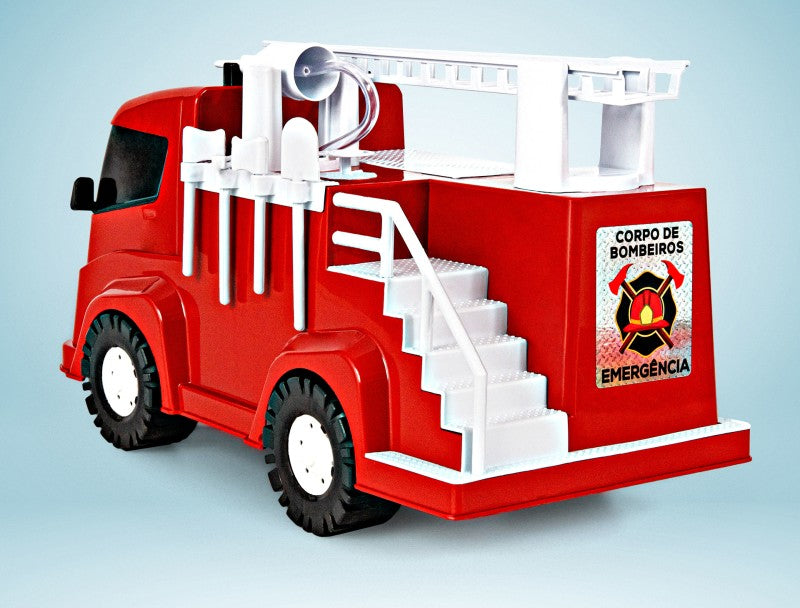 Caminhão de Bombeiro de Brinquedo Herói do Fogo | Plaspolo
