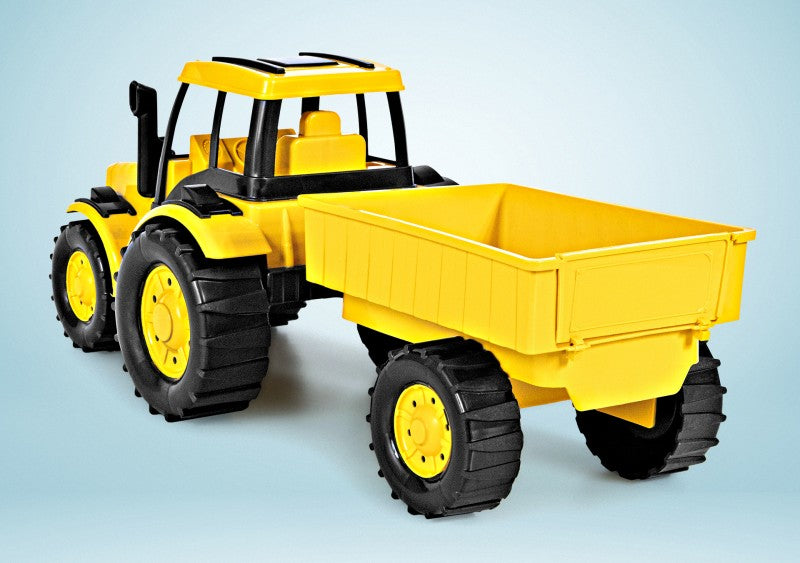 Carrinho de Brinquedo Trator Rural com Carreta 45 x 18 x 20 cm (C x L x A) | Plaspolo