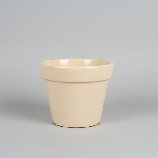 Vaso Cachepot de Cerâmica StarBella – Liso Decorativo para Plantas | 12,5 cm Altura x 15 cm Diâmetro | Ideal para Suculentas, Folhagens e Decoração