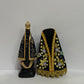 Imagem Nossa Senhora Aparecida 15 cm com Manto Bordado - Decoração