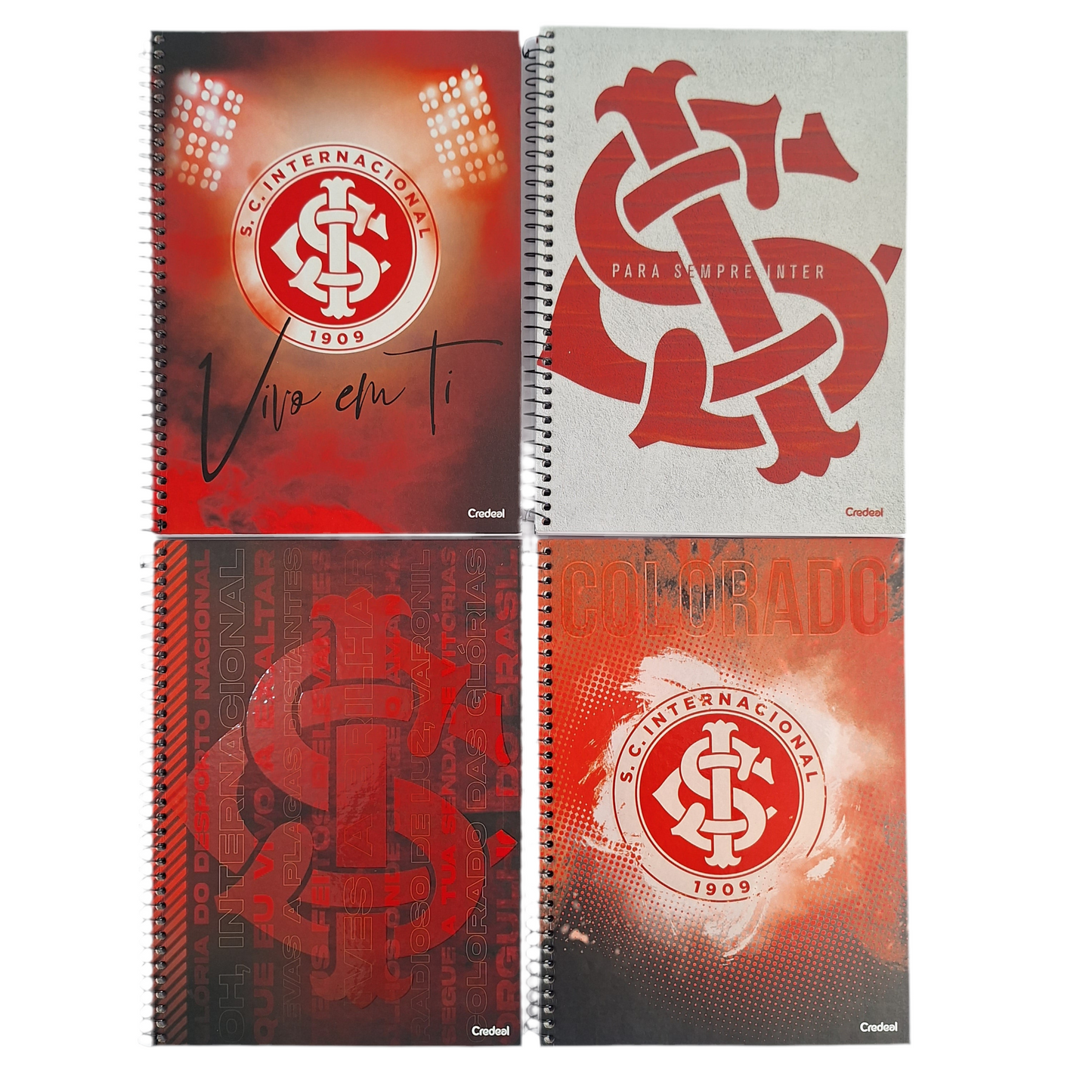 Caderno do Inter Capa Dura 10 Matérias 200 Folhas | Credeal