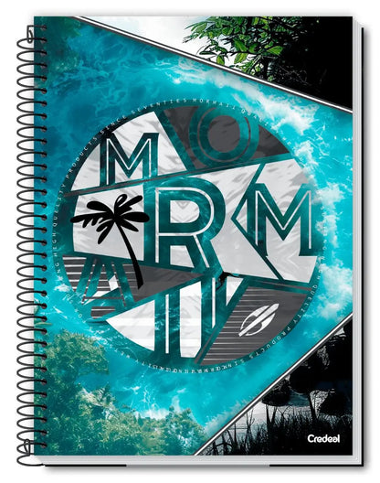 Caderno Mormaii Surfe Masculino Universitário 10 Matérias 160 Folhas | Credeal