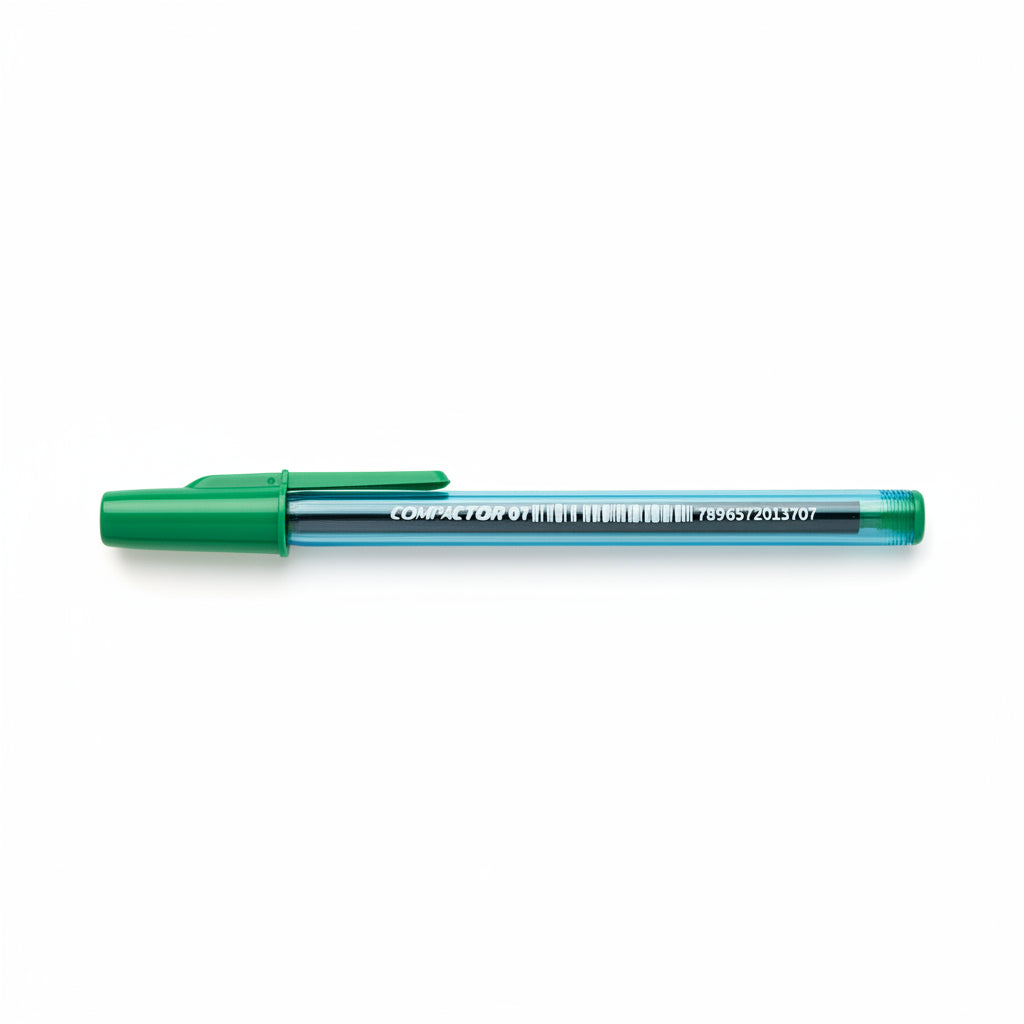 Caneta Esferográfica Compactor 07 Ponta Fina 0.7mm – Escrita Macia e Precisa