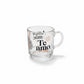 Caneca de Vidro Elegance 300ml Amor de mãe é o melhor amor do mundo | Brasfoot