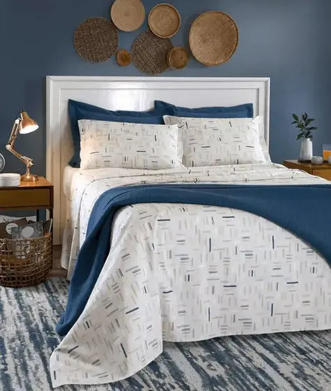 Lençol Casal Full AM‑4997 Ambar Estampado 4 Peças 150 Fios | Döhler