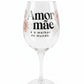 Taça de Vinho 385ml “Amor de Mãe é o Melhor do Mundo” Brasfoot – Presente Especial para Mães