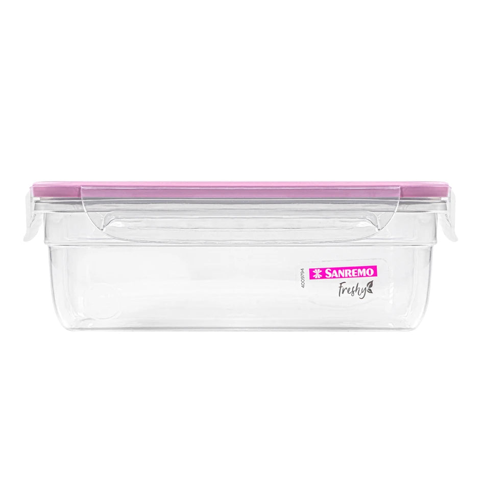 Pote Hermético Freshy 1,24 L Sanremo — Tampa com 4 Travas & Borracha Vedadora | BPA-Free | Vai ao Micro-ondas, Freezer e Lava-louças