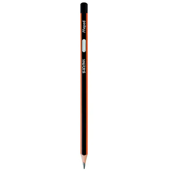 Lápis de Escrever Preto Triangular Black Peps HB | Maped