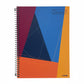 Caderno Connect Arte Abstrata Credeal 1 Matéria 80 Folhas Universitário Espiral Capa Dura